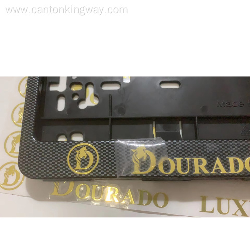 Durable PP plastic license plate frame